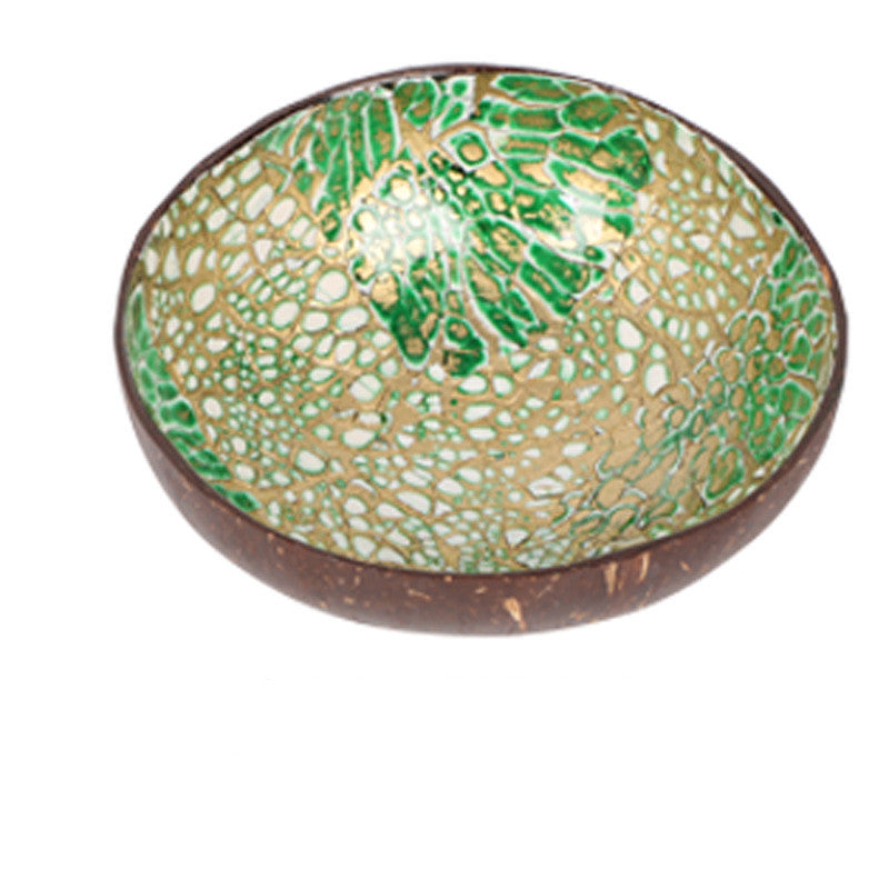 Inlaid Color Local Nakamal Traditional Bilo Kava Shell