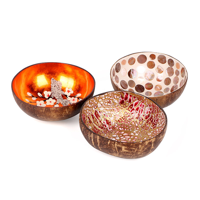 Inlaid Color Local Nakamal Traditional Bilo Kava Shell