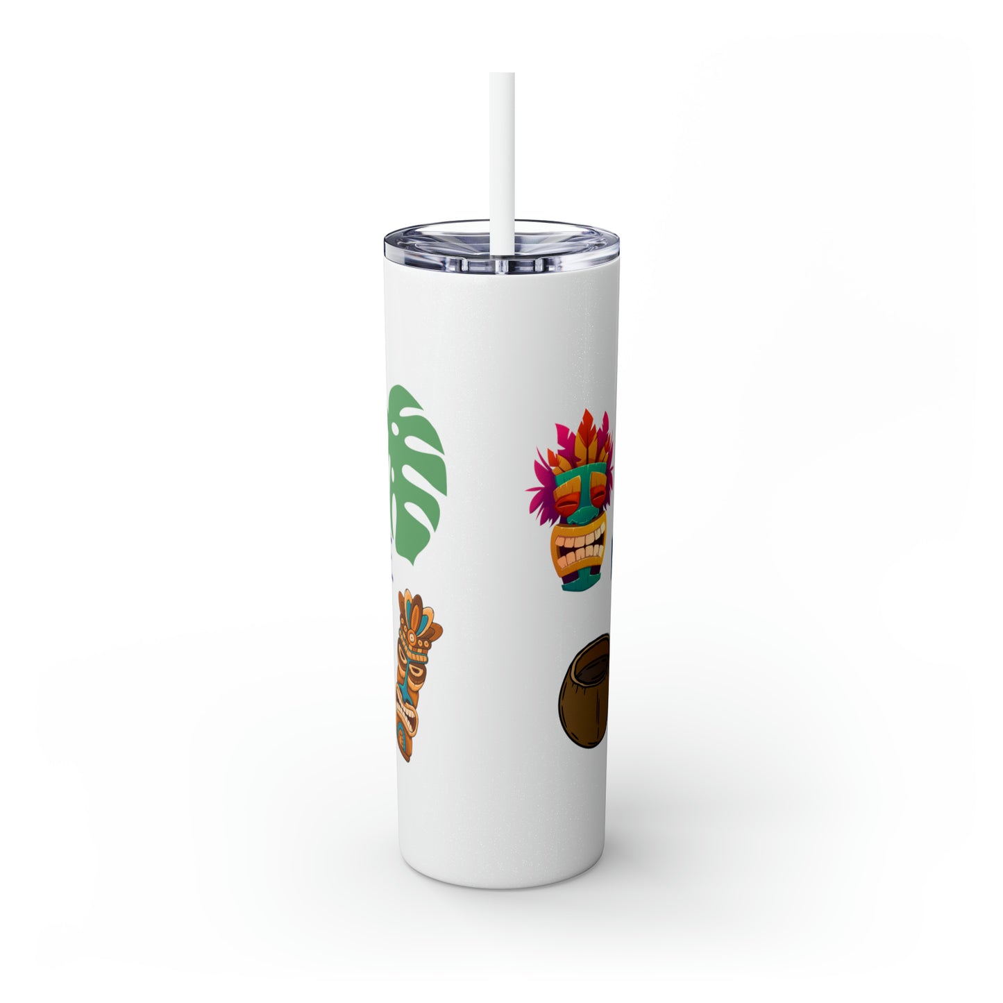 May or May Not Be Kava - Local Nakamal: Skinny Tumbler with Straw, 20oz