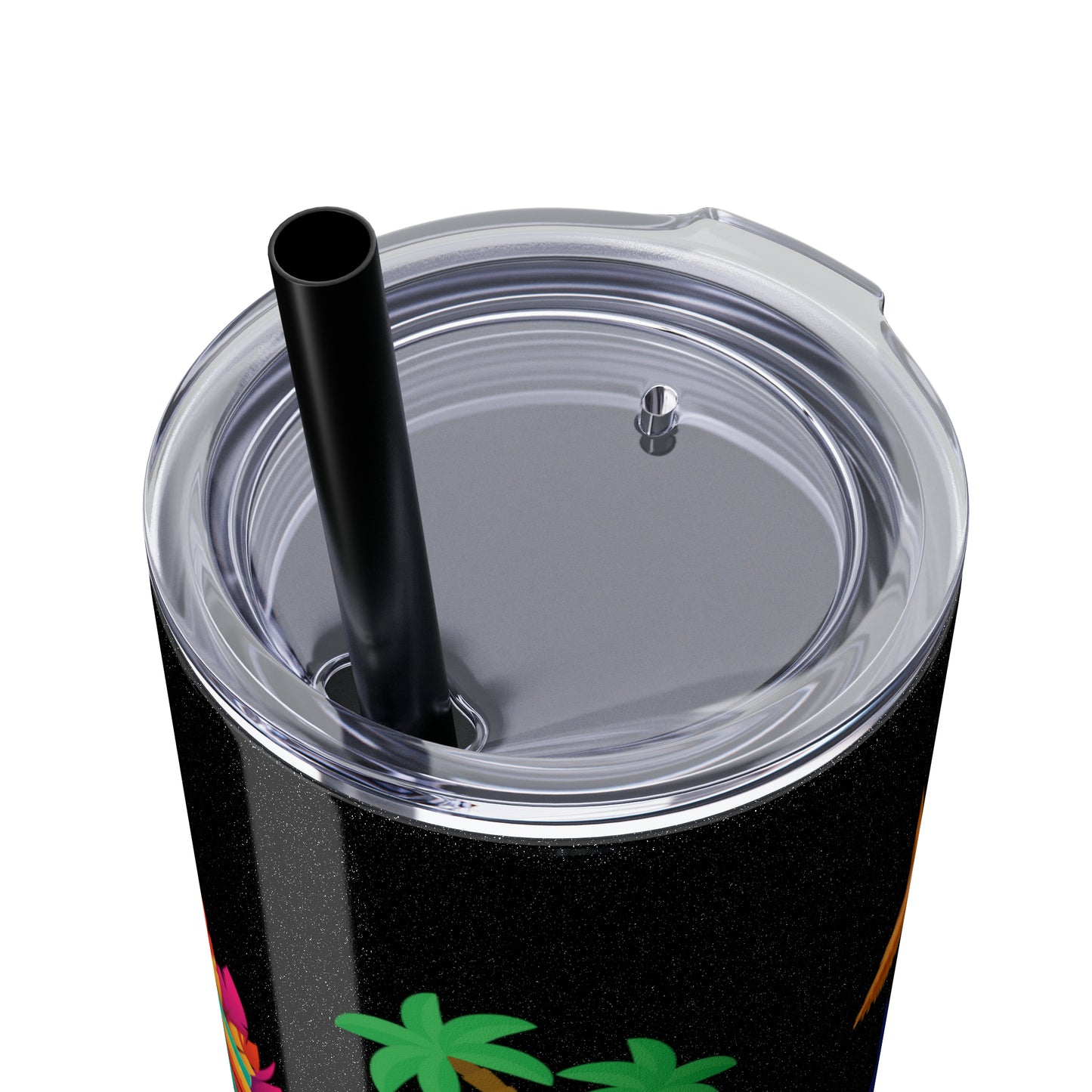 May or May Not Be Kava - Local Nakamal: Skinny Tumbler with Straw, 20oz