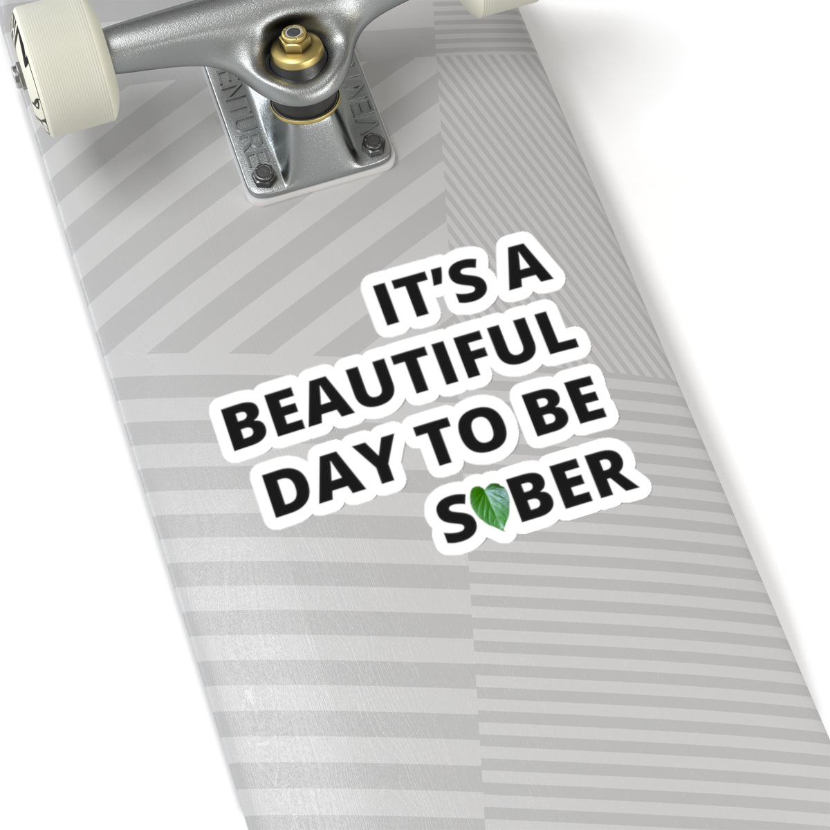 "Beautiful Day to be Sober" Kava Leaf Sticker