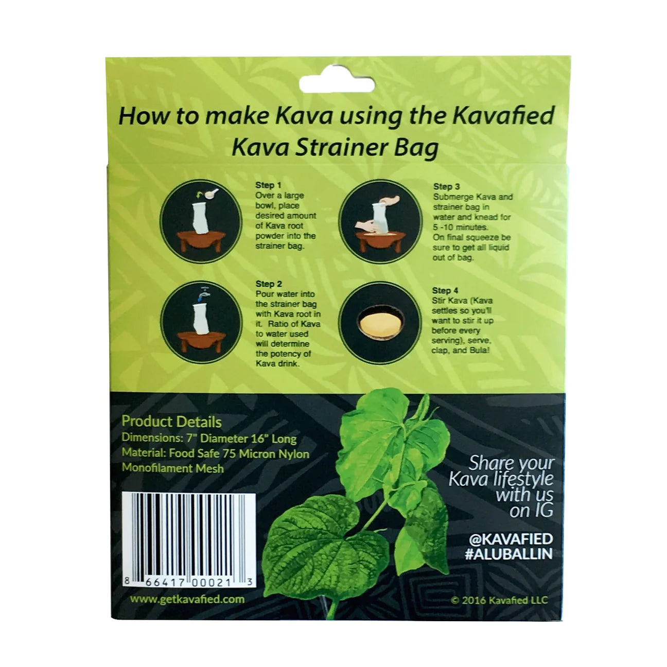 Kava Pro Strainer Bag
