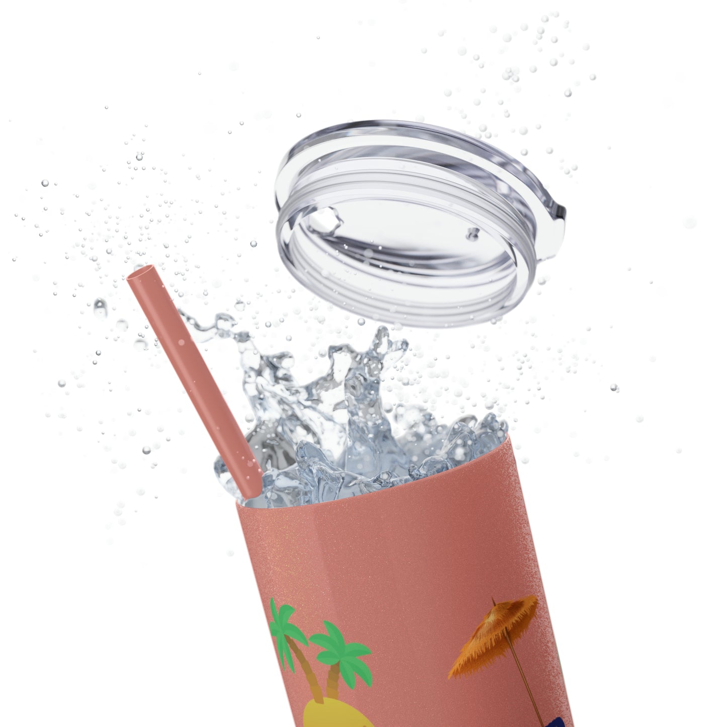 May or May Not Be Kava - Local Nakamal: Skinny Tumbler with Straw, 20oz