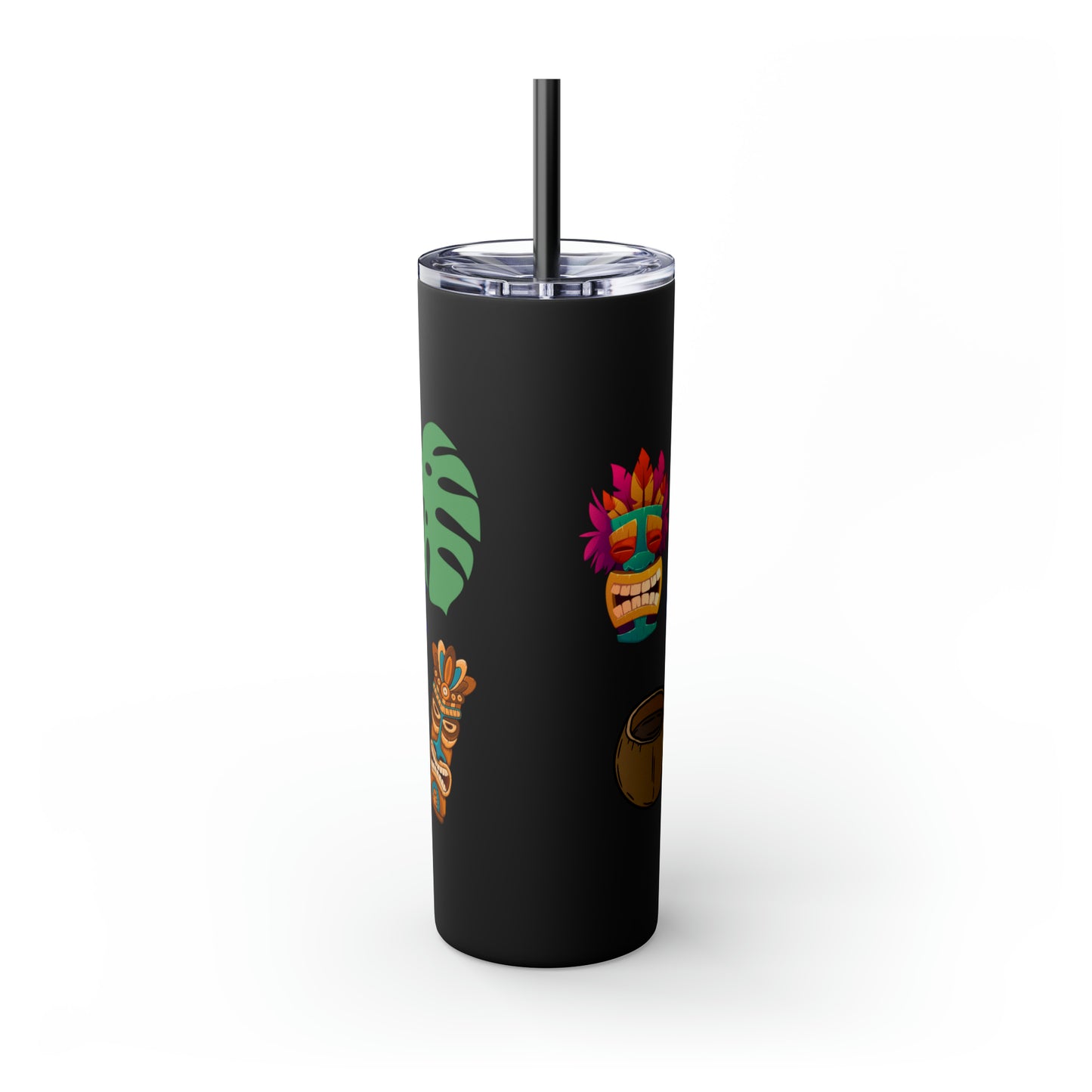 May or May Not Be Kava - Local Nakamal: Skinny Tumbler with Straw, 20oz