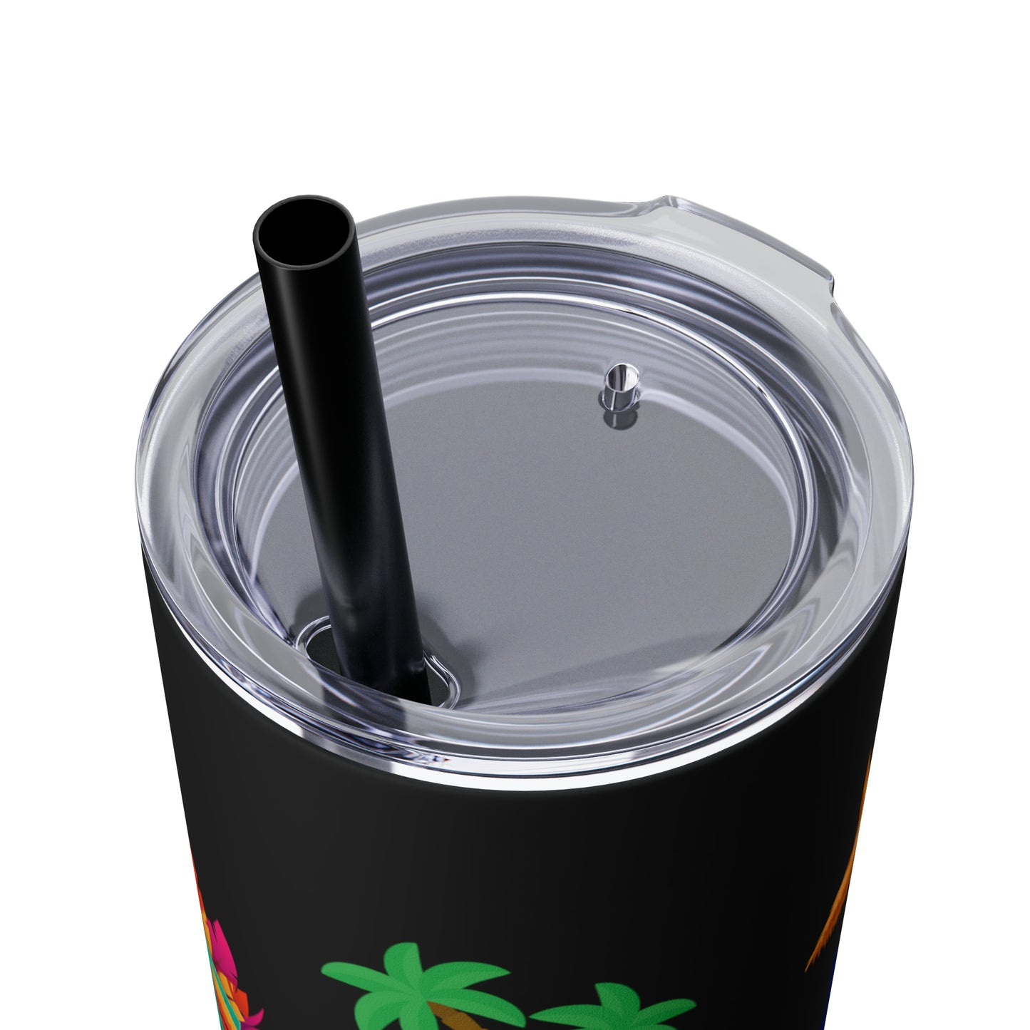 May or May Not Be Kava - Local Nakamal: Skinny Tumbler with Straw, 20oz