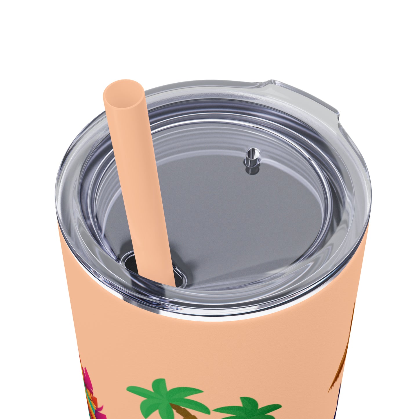 May or May Not Be Kava - Local Nakamal: Skinny Tumbler with Straw, 20oz