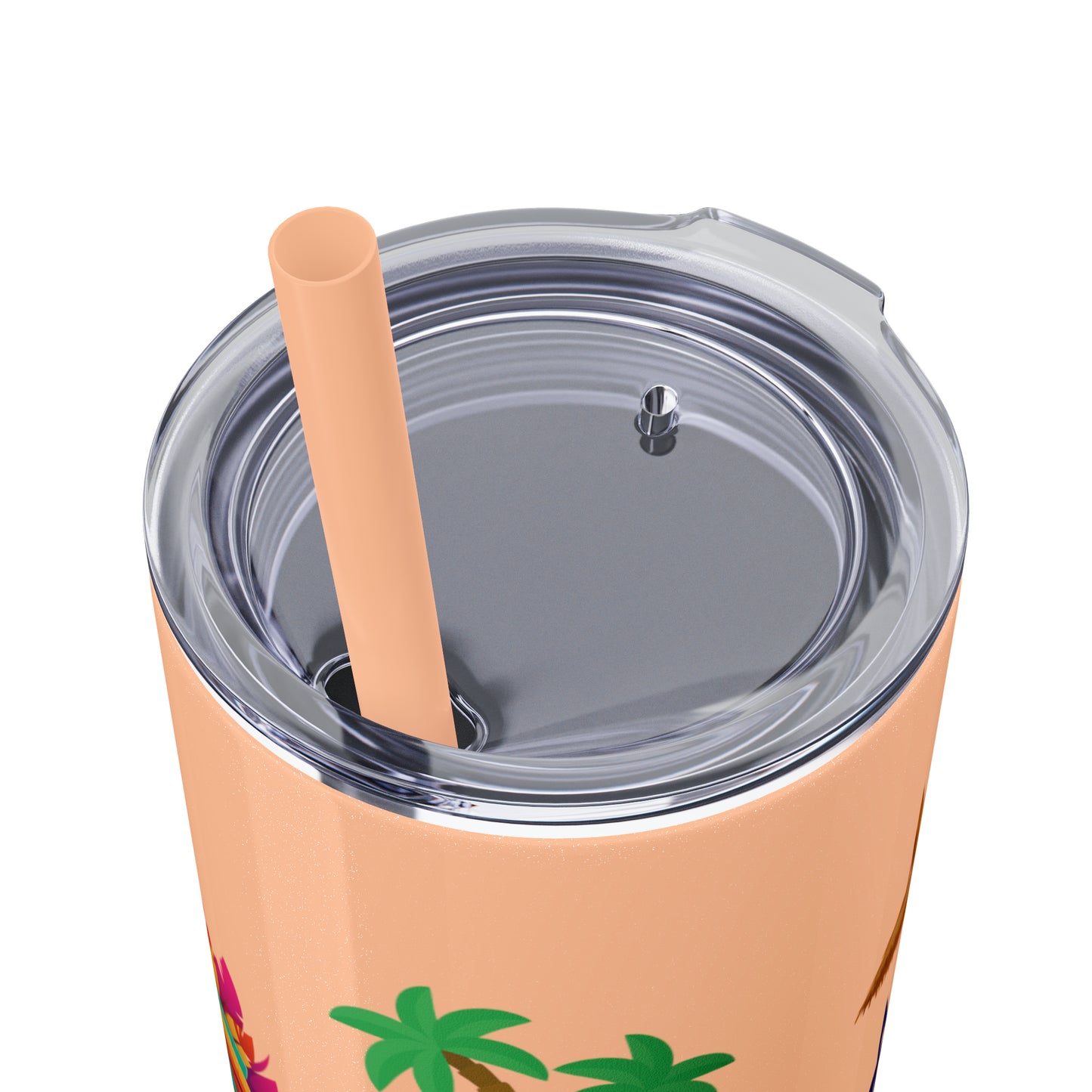 May or May Not Be Kava - Local Nakamal: Skinny Tumbler with Straw, 20oz