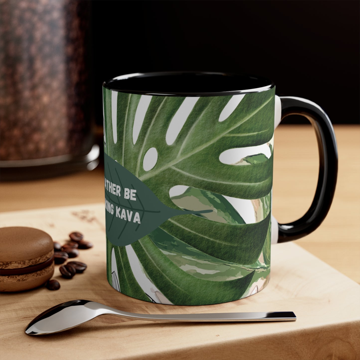 "I'd Rather Be Drinking Kava" Local Nakamal Jungle Wrap Mug 🌿🍵 11oz