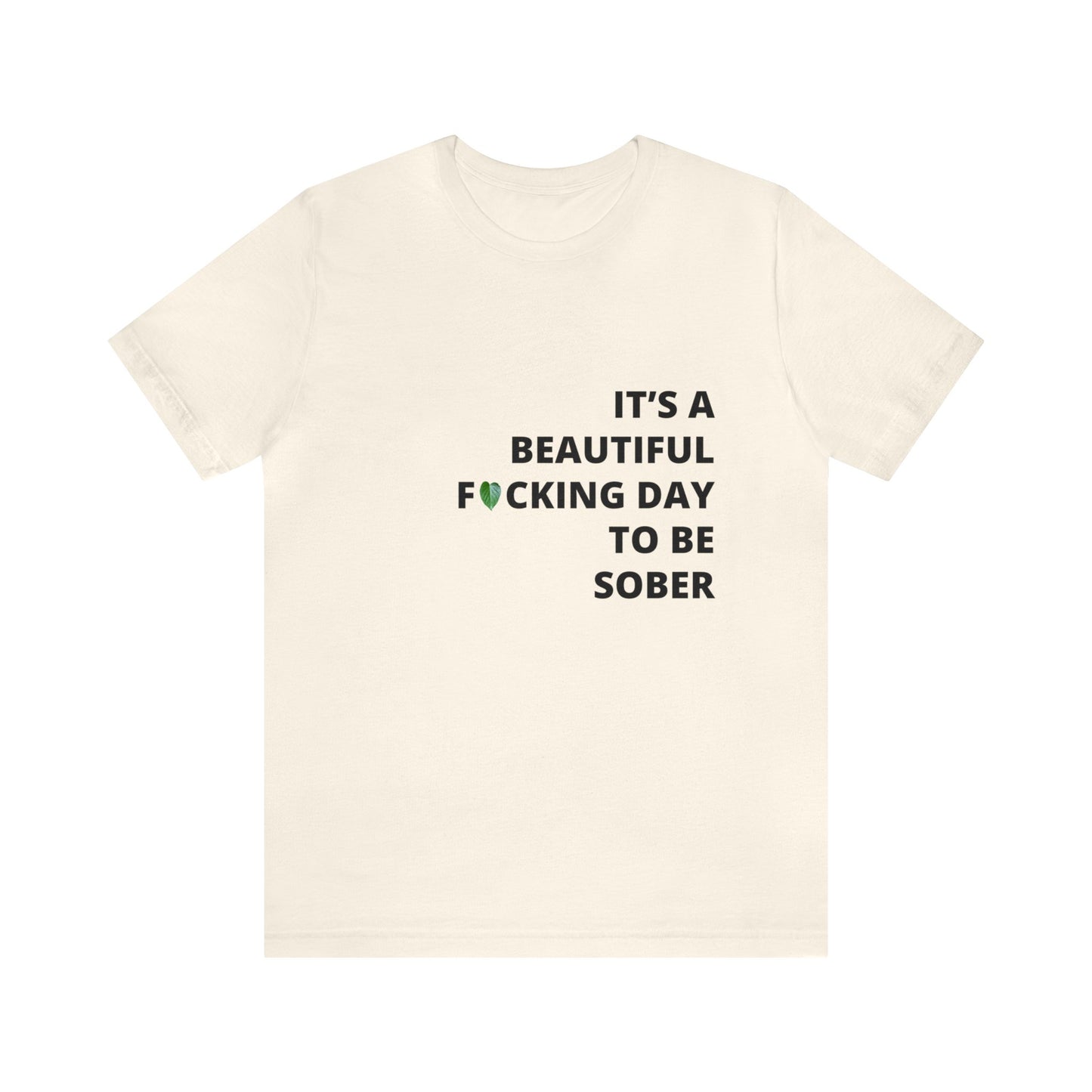 Embrace Sobriety with Style: "It's a Beautiful Day to be FN Sober" T-Shirt