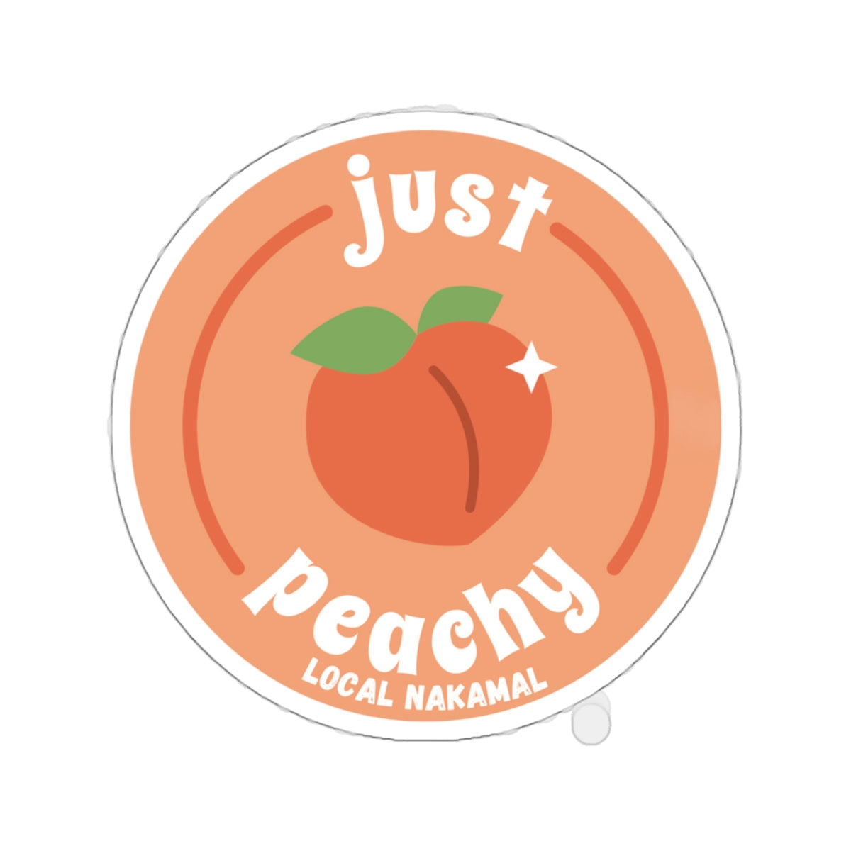 Just Peachy Sticker