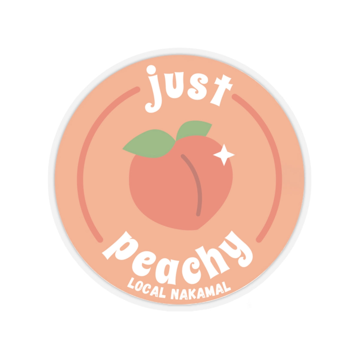 Just Peachy Sticker