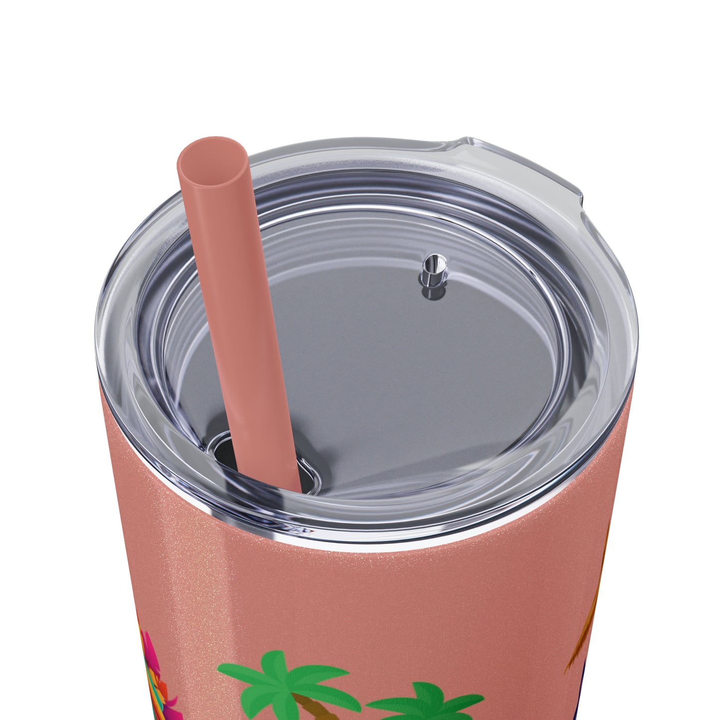 May or May Not Be Kava - Local Nakamal: Skinny Tumbler with Straw, 20oz