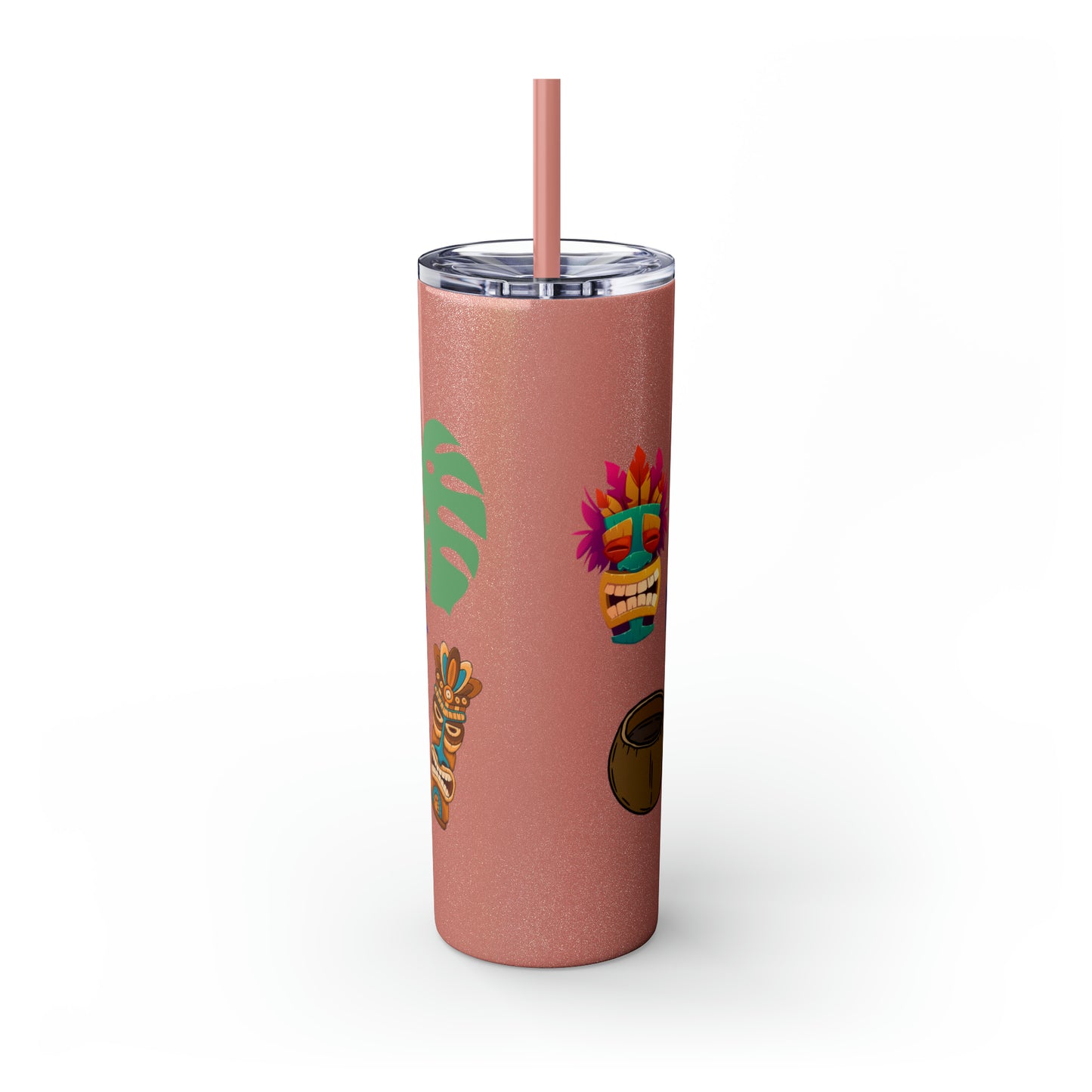 May or May Not Be Kava - Local Nakamal: Skinny Tumbler with Straw, 20oz