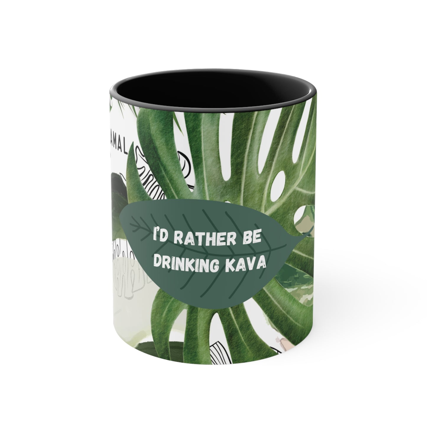 "I'd Rather Be Drinking Kava" Local Nakamal Jungle Wrap Mug 🌿🍵 11oz