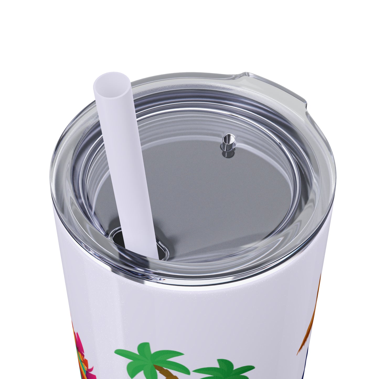 May or May Not Be Kava - Local Nakamal: Skinny Tumbler with Straw, 20oz