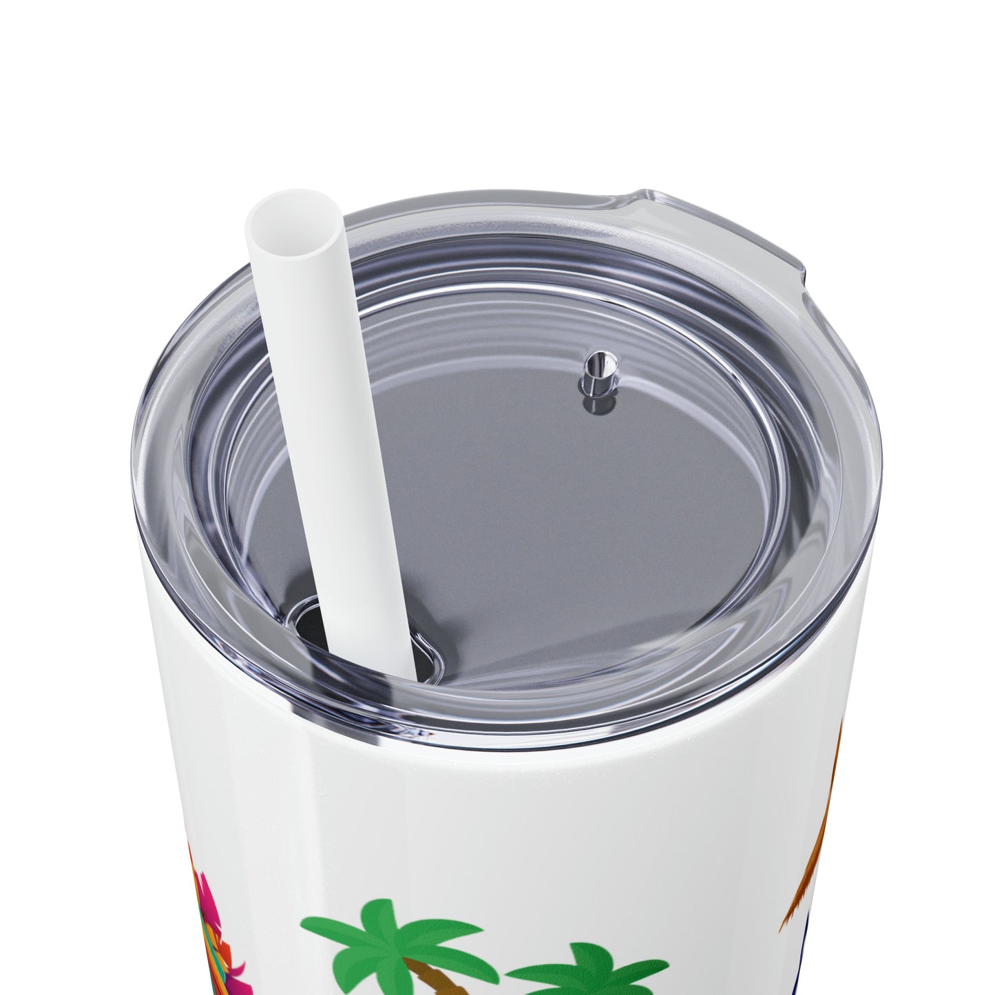 May or May Not Be Kava - Local Nakamal: Skinny Tumbler with Straw, 20oz