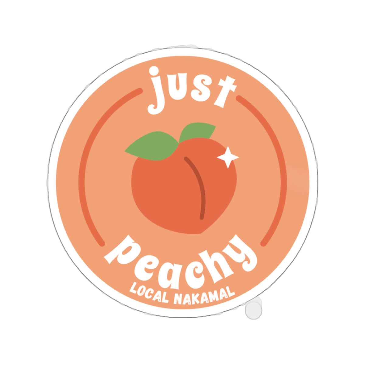 Just Peachy Sticker