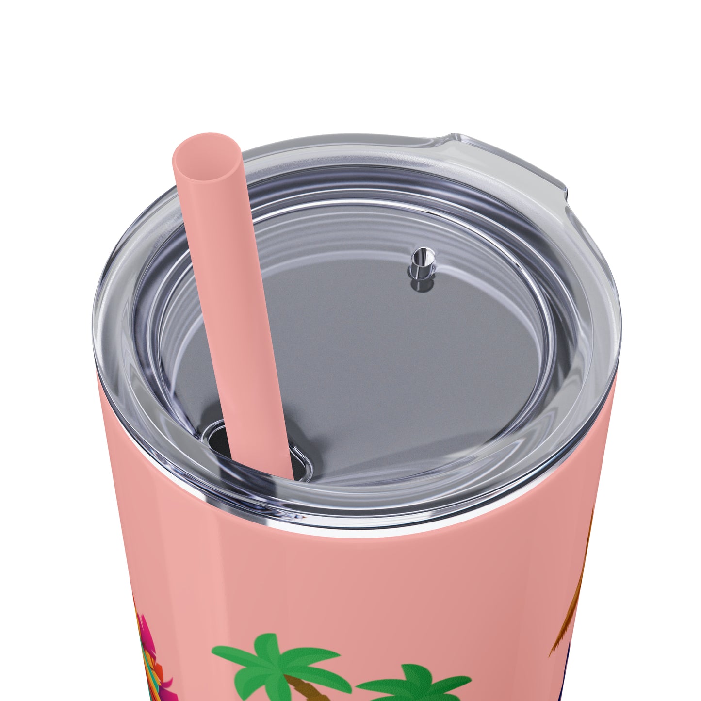 May or May Not Be Kava - Local Nakamal: Skinny Tumbler with Straw, 20oz