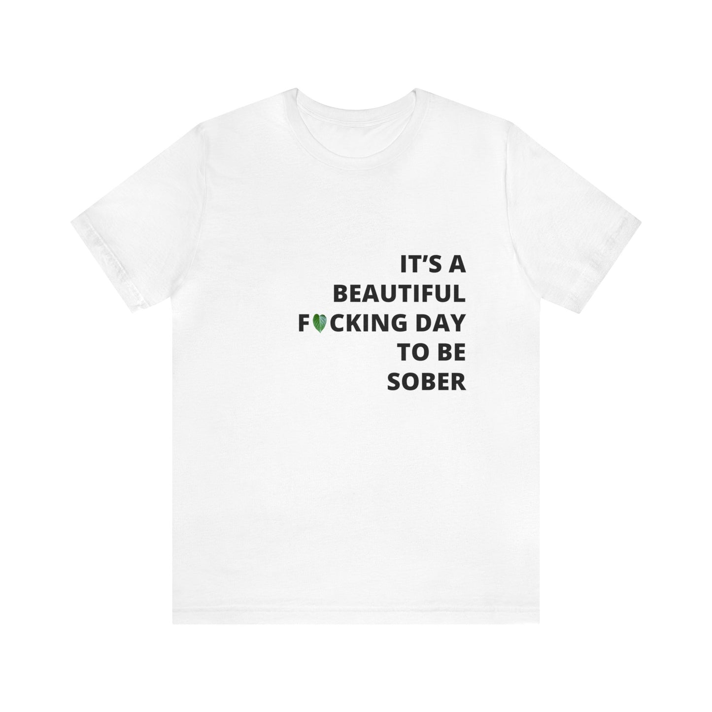 Embrace Sobriety with Style: "It's a Beautiful Day to be FN Sober" T-Shirt