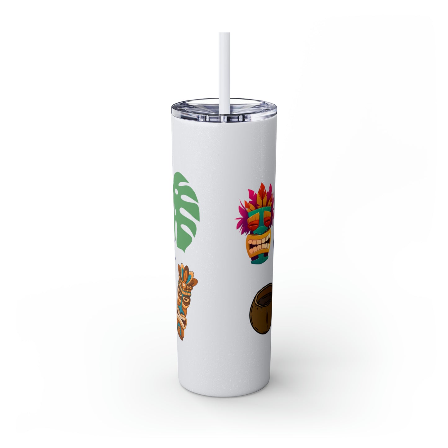 May or May Not Be Kava - Local Nakamal: Skinny Tumbler with Straw, 20oz