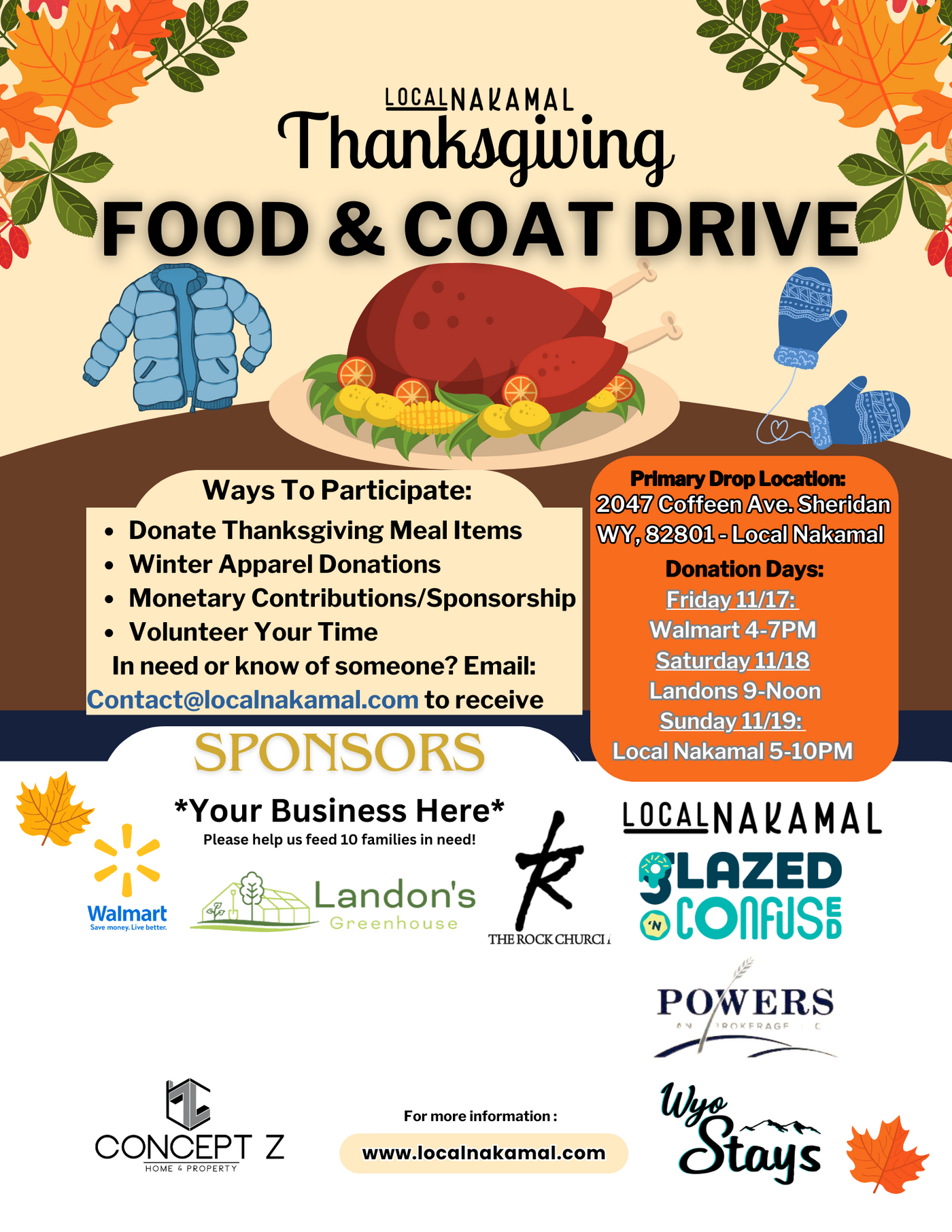 "Warmth & Gratitude: A Thanksgiving Goods Gathering by Local Nakamal"